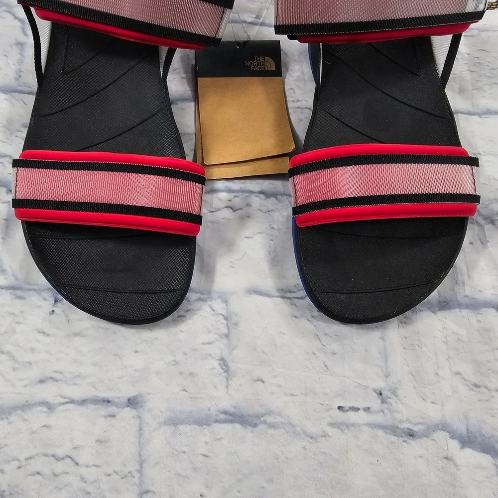 The North Face Skeena Sandals Mens 13 Pink Black Blue Strappy Hiking Gorpcore